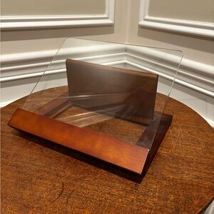 Wood and Glass cookbook stand